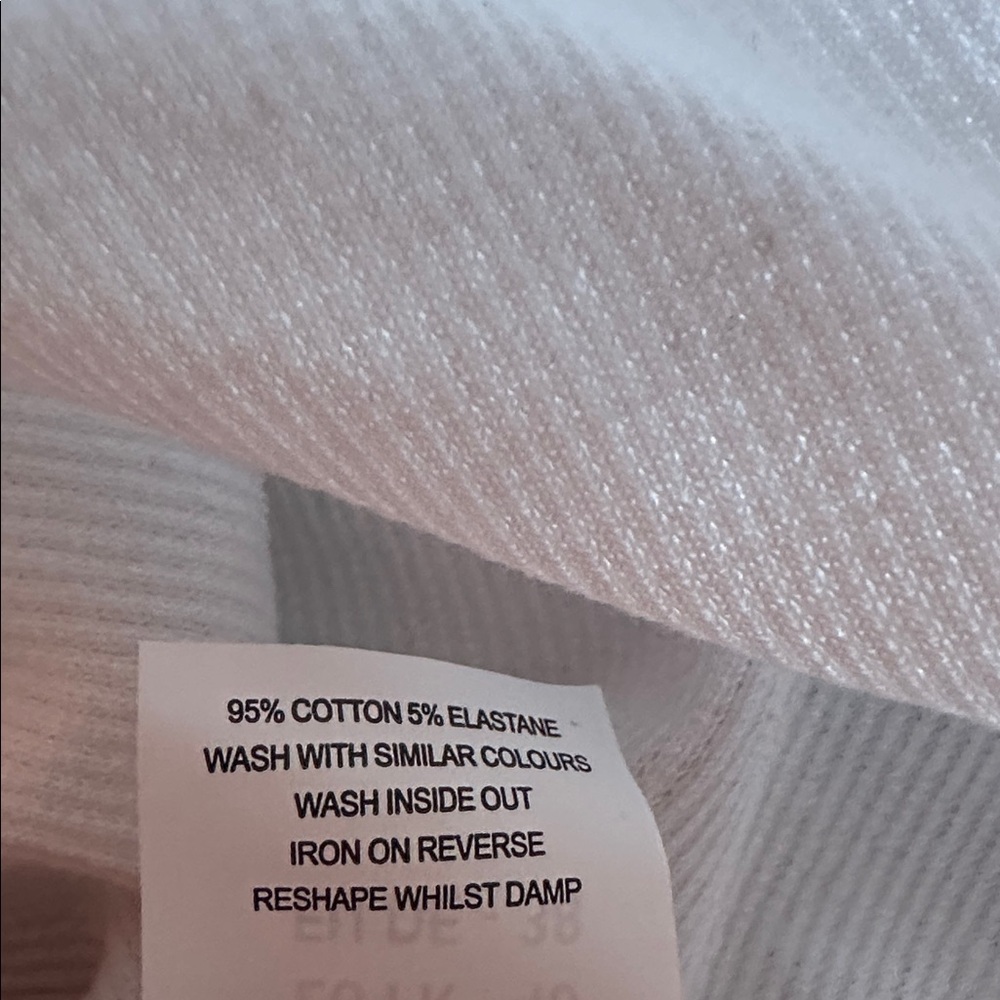 NWT Nasty Gal Standards High Ribbed Midi Dress, White, Size 8 - Picture 13 of 14
